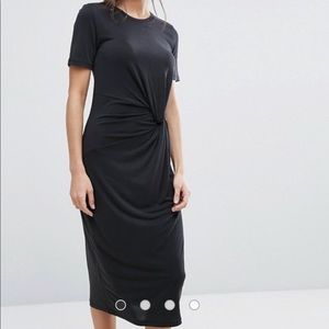 Short sleeved Selected Jersey Twist Dress